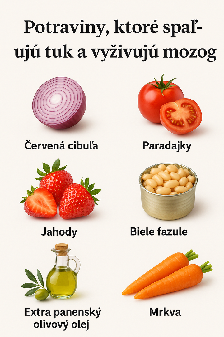 Potraviny, ktoré spaľujú tuk a vyživujú mozog